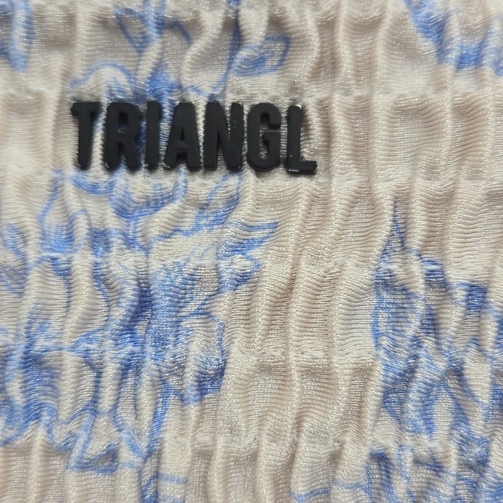 Triangl Blue Rose Voile String Bikini Bottom Small - Picture 3 of 5